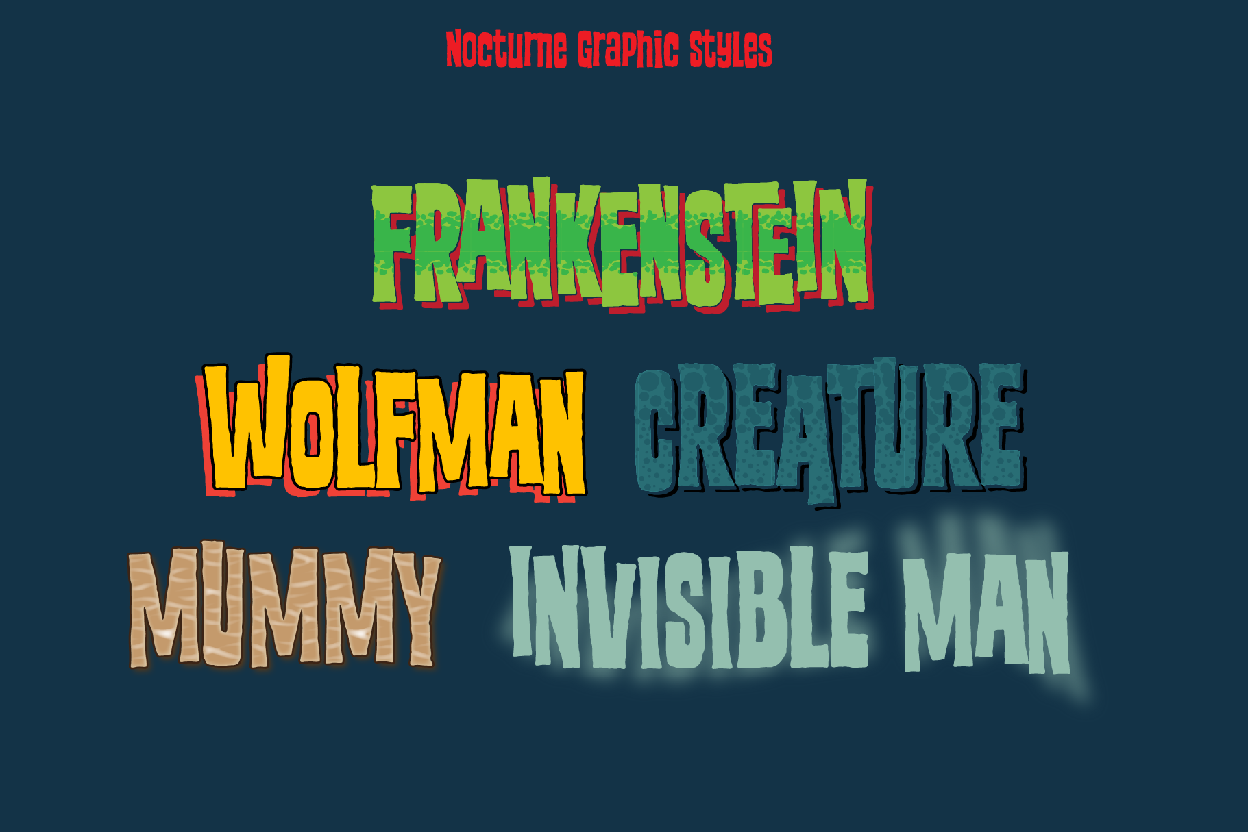 The Nocturne Font Collection