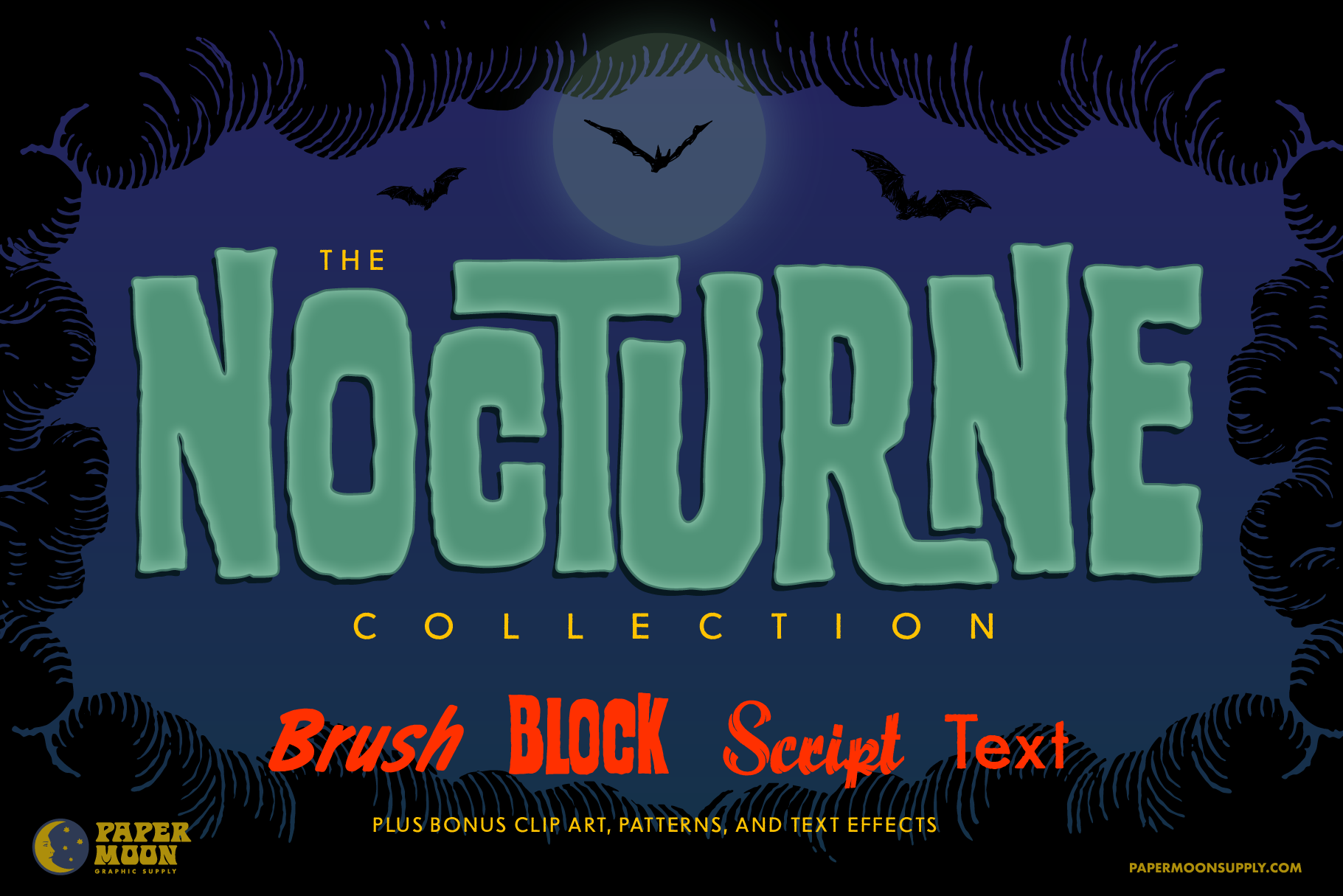 The Nocturne Font Collection