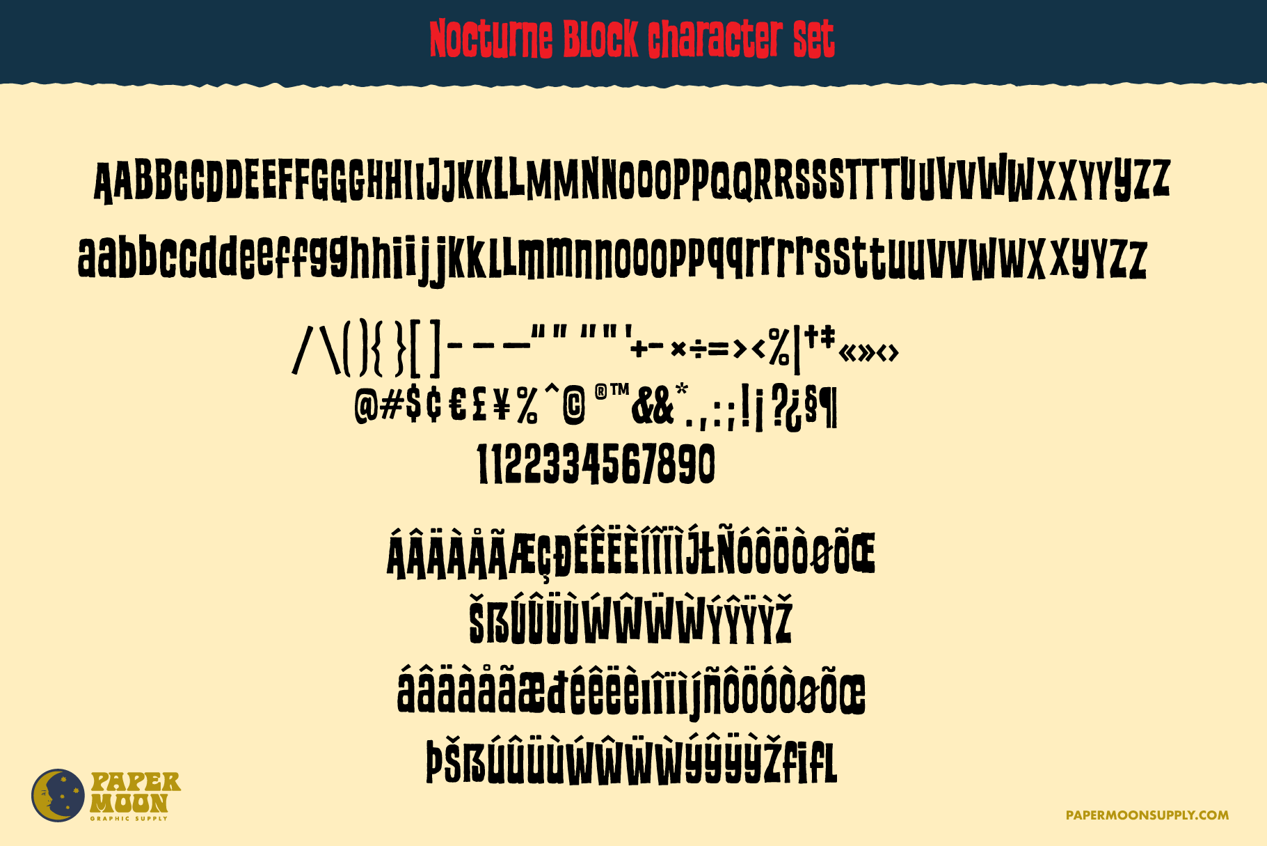 The Nocturne Font Collection