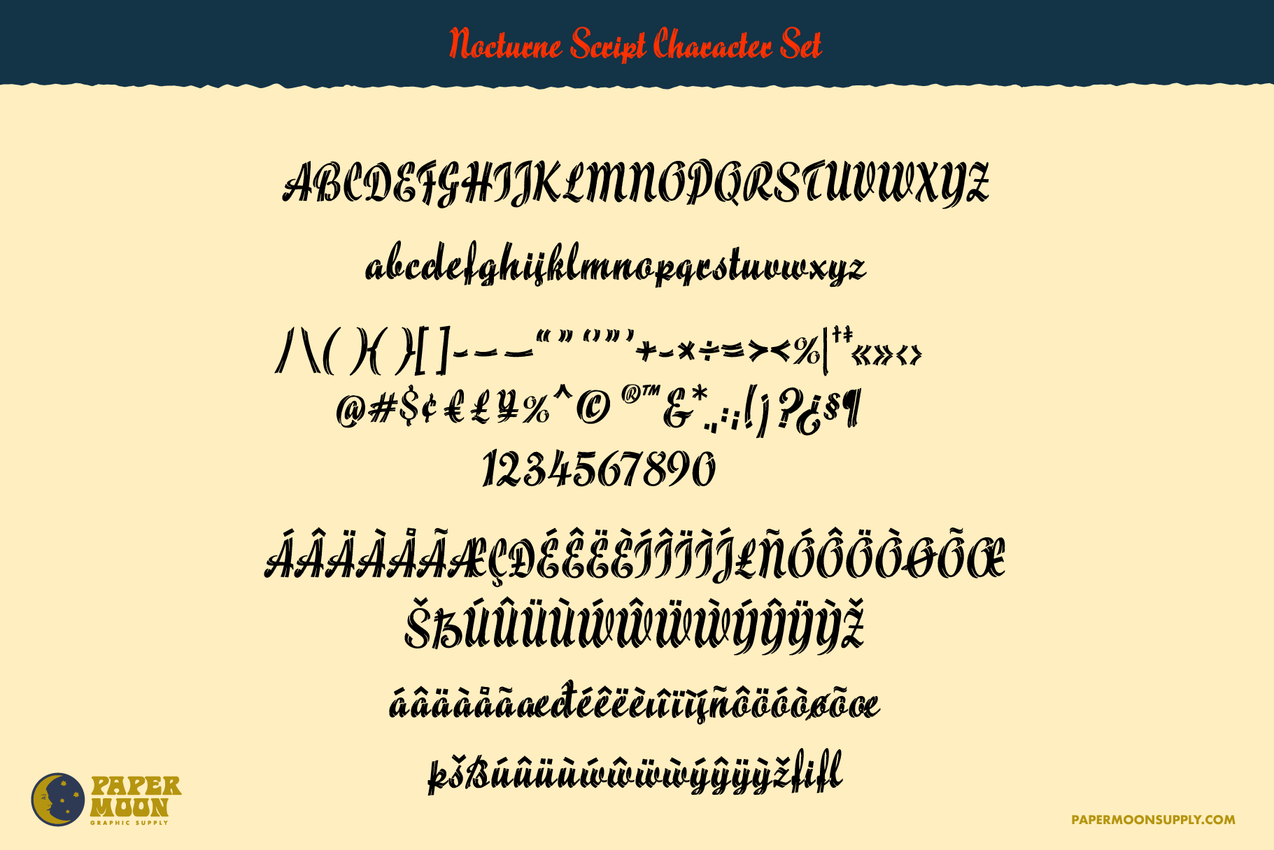 The Nocturne Font Collection