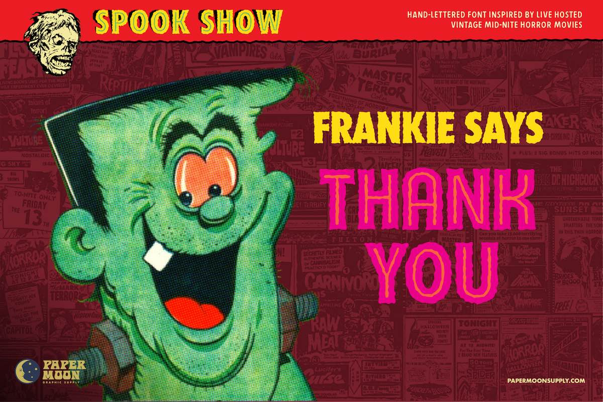 Spook Show Font & Graphics Collection