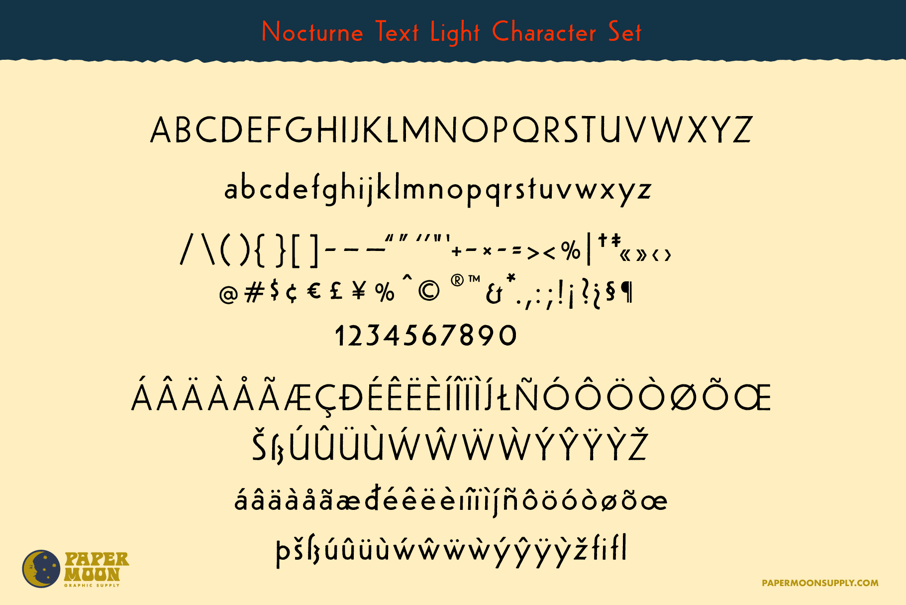 The Nocturne Font Collection