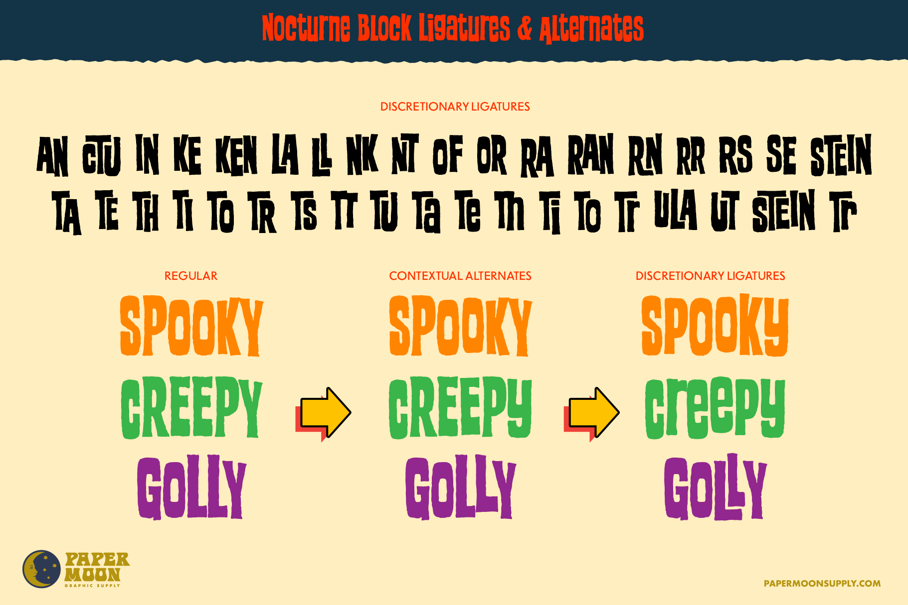 The Nocturne Font Collection