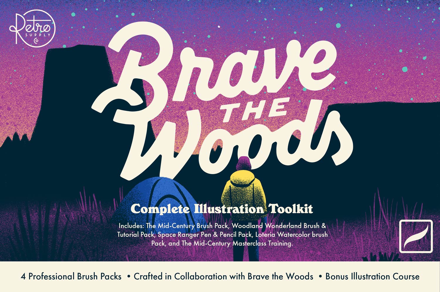 Brave the Woods Bundle for Procreate