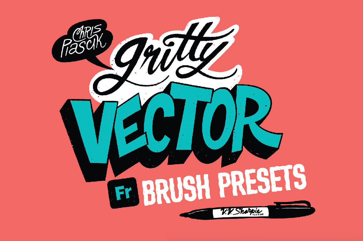 Chris Piascik Gritty Vector Adobe Fresco brush presets.