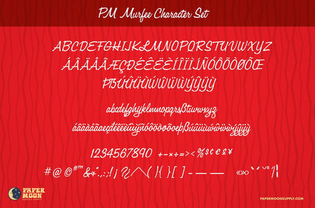 Murfee Mid-Century Script - Character Set