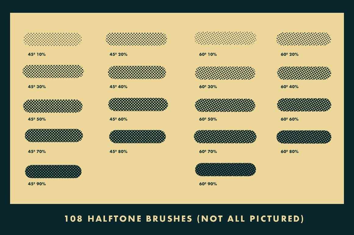 Horrific Halftones for Affinity Affinity Designer Brushes RetroSupply Co. 