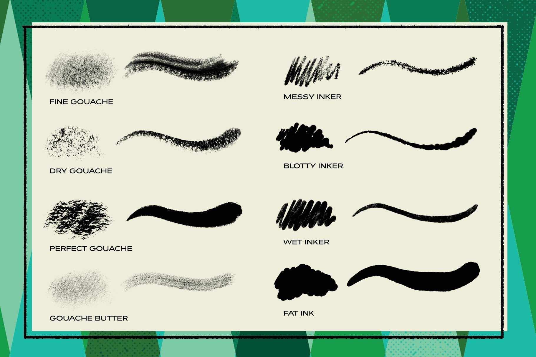 The Mid-Century Brush Pack for Photoshop. Photoshop Brushes RetroSupply Co. 