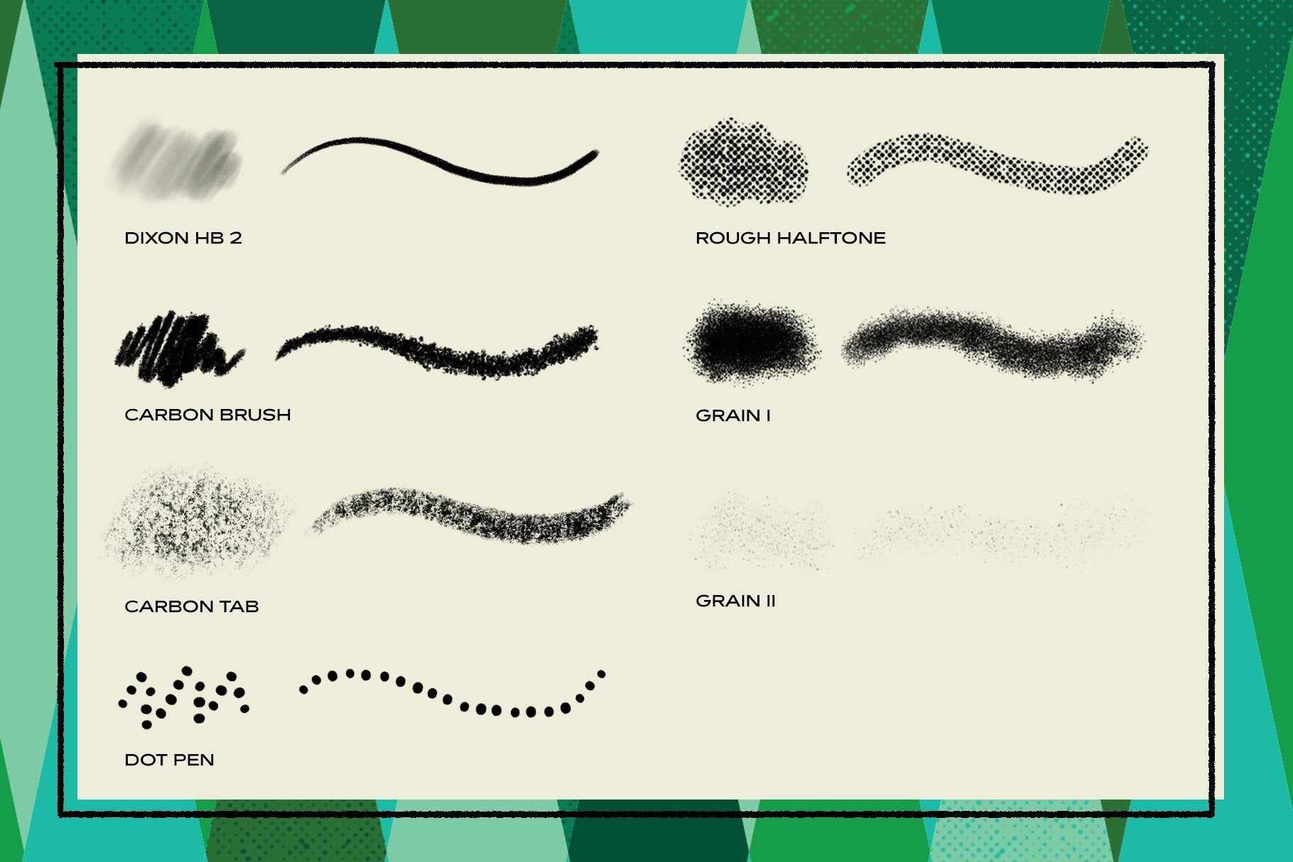 The Mid-Century Brush Pack for Photoshop. Photoshop Brushes RetroSupply Co. 